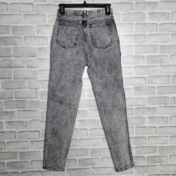 Vintage 80s 90s Helium Black Acid Wash Mom Jeans, 25" waist - Picture 5 of 7